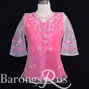 Fuschia Pink Women's Barong 5075