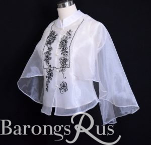 Off White Women's Cape Barong 5779 Side