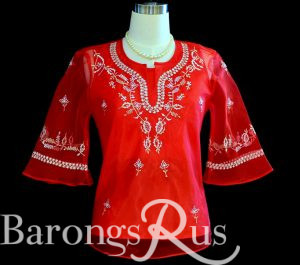 Red Women's Barong 5095A
