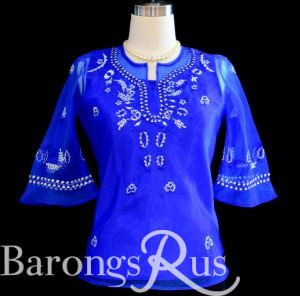 Royal Blue Women's Barong 5065A