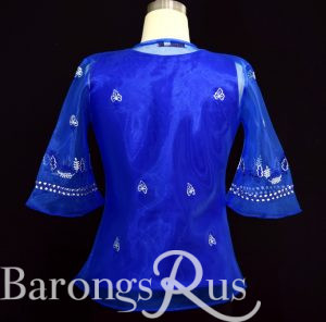 Royal Blue Women's Barong 5065A Back